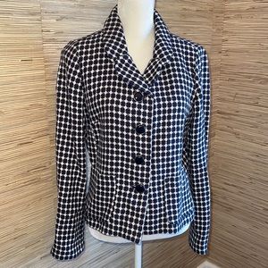 Banana Republic size 10 navy & white blazer EUC!